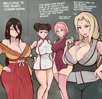[Arachnart] Tsunade, Sakura, Tenten & Hanabi Comic (Naruto) manga cover