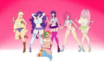 Bimbo Canterlot High - by Annon + Stories manga cover