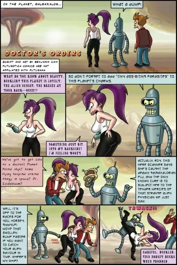 Futurotica Comics (Futurama and Star Trek Parodies) manga cover