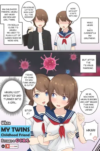 When My Twins Childhood Friend Became a Girl manga cover