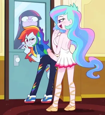 [Miscon] Rainbow Dash x Celestia set (My Little Pony: Equestria Girls) manga cover