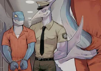 [k0bit0wani] Dino Prison manga cover