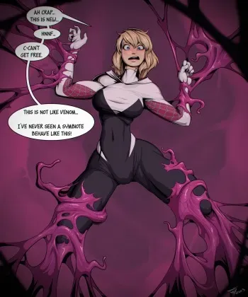 [TobyArt] Gwen's Symbiote Corruption manga cover