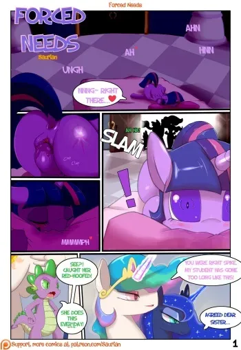 [Saurian] Forced Needs (My Little Pony: Friendship is Magic) manga cover