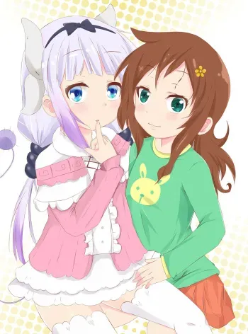 [Sombra222] Kanna Kamui and Riko Saikawa (Kobayashi-san-chi no Maid Dragon) manga cover