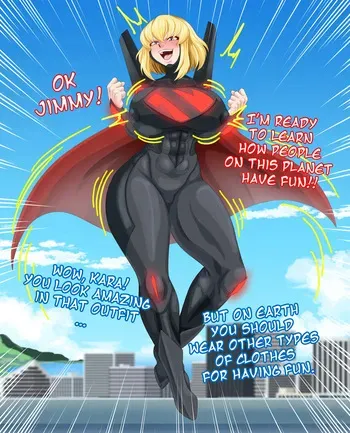 [Karuro-Kun] Kara and the Earthling customs (SuperMan) manga cover