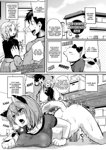 [Doumou] Nyanko na Hatsujouki (COMIC Unreal 2013-02 Vol. 41) [Russian] {SLONEEK} [Digital] manga cover