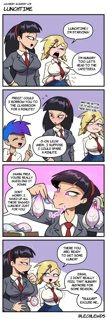 [Lech Lewds] Lechery Academy #13: Lunchtime manga cover