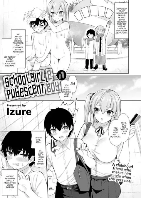 Schoolgirl & Pubescent Boy #1 manga cover