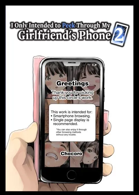 I Only Intended to Peek Through My Girlfriend's Phone 2 manga cover