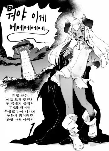 [Tenkirin (Kanroame)] Jibun de Tsukutta Ero Trap Dungeon no Saijoukai de TS-ka Shita Sei de Ukkari Soto ni Derenaku Natte Shimatta Isekai Tensei Maou Oji-san (Korean) [Digital] manga cover