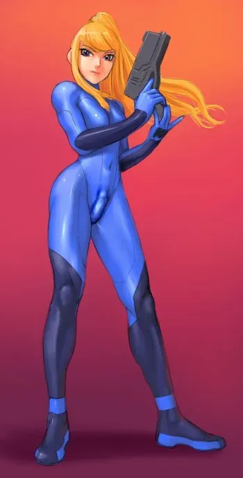 Samus Aran Futanari manga cover
