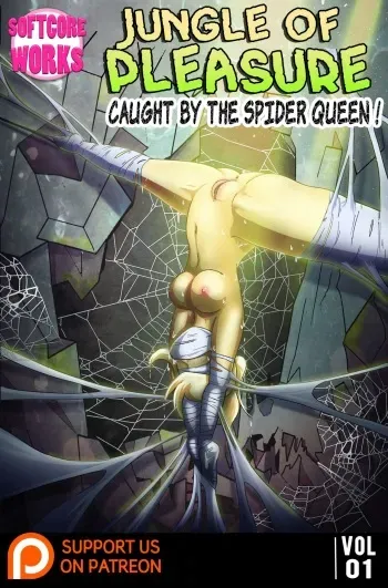 [Softcore Works] Jungle of Pleasure Volume 1: Caught by the Spider Queen! manga cover