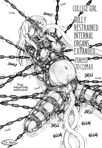 Joshidai nama zenshin kōsoku naizō kakuchō kyōsei zetchō | College girl fully restrained internal organs expanded forced to climax manga cover