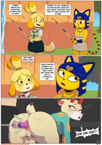 [Ike Marshall] The Camping (Animal Crossing) manga cover