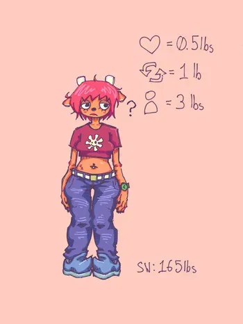 [@Kammybrainrot] Lammy Weight gain drive manga cover