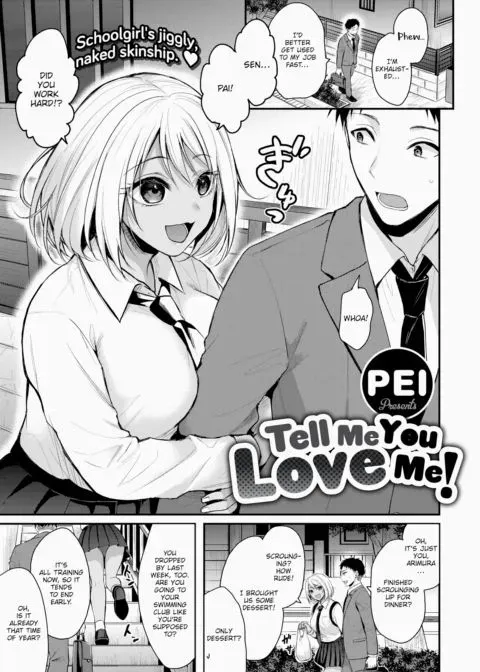 Tell Me You Love Me! manga cover