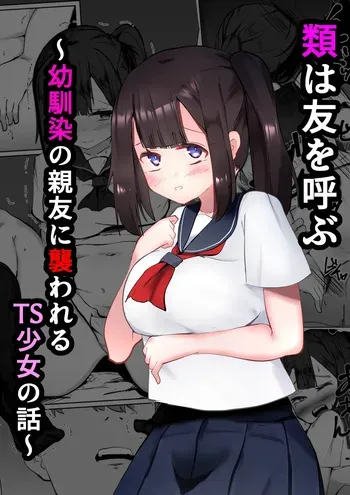 [Mamekkusei] Rui wa Tomo o Yobu ~Osananajimi no Shinyuu ni Osowareru TS Shoujo no Hanashi~ manga cover