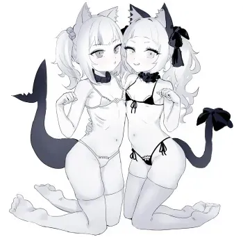 [darkdeaththorn] Gawr Gura & Murasaki Shion manga cover
