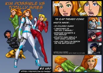 [HK Comm] Kim Possible vs Totally Spies Vol 1 manga cover