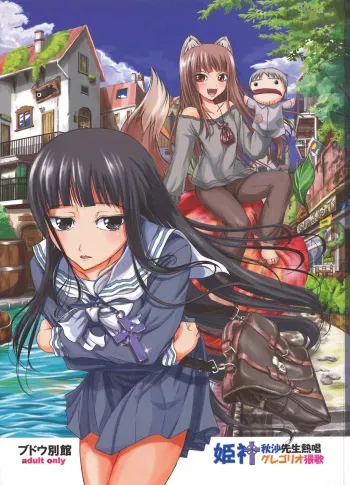 (C72) [Budou Bekkan (Donan)] Himegami Aisa Sensei Nesshou Gregorio Waika (Spice and Wolf, Toaru Majutsu no Index) manga cover