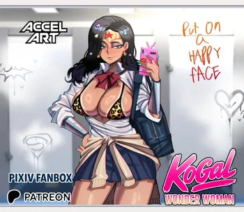 [AccelArt] Wonder Woman the Kogal (Gyaru) (Wonder Woman, Superman) manga cover