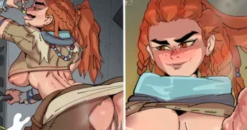 [StreachyBear] FutaPilled Aloy (Horizon Zero Dawn) manga cover