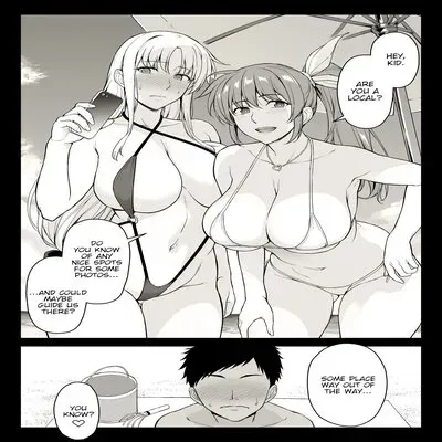 Ecchi na Onee-san-tachi ni Beach de Gyakunansareta Ken [Doujinshi] manga cover