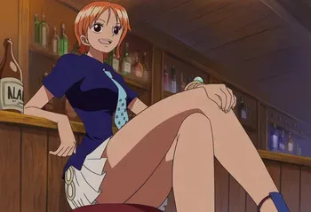 Nami X Paulie Sira [AI generated] manga cover