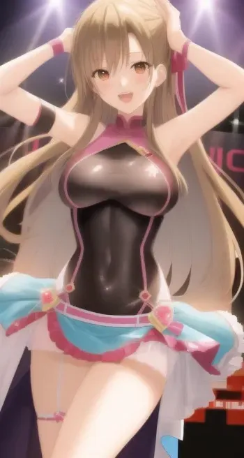 Asuna yuuki sexy seethrough [AI Generated] manga cover