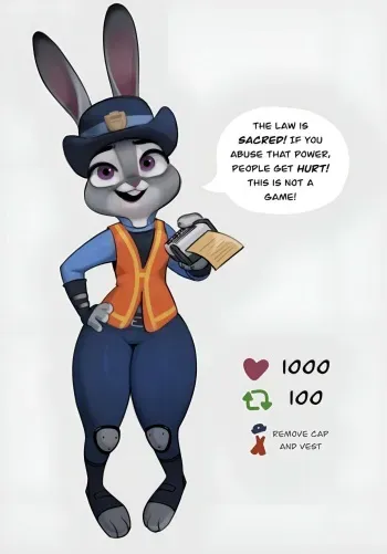 [ZartoXNX] Judy's Strip Game (Zootopia) manga cover