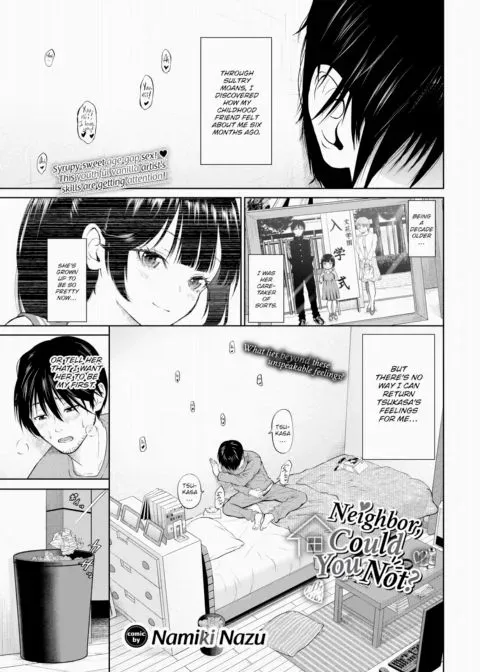 Neighbor, Could You Not? manga cover