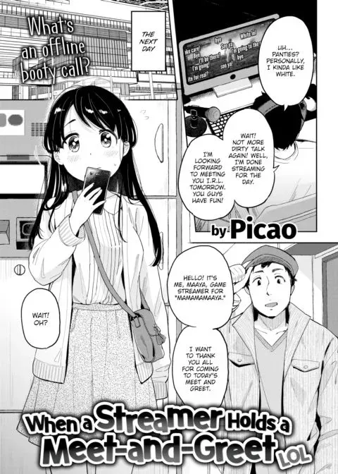 When a Streamer Holds a Meet-&-Greet lol manga cover