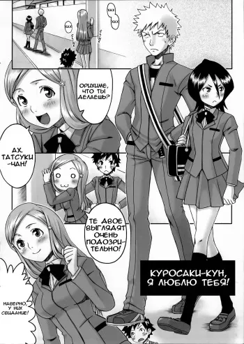 (C67) [Manga Super (Ha-ru)] Cat Life J (Bleach) [Russian] [Incomplete] manga cover