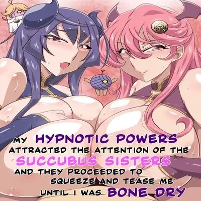 Bakunyuu na Succubus Onee-san Futari ni Semerarete Shiborarete Renzoku Shasei Jigoku [Original] manga cover