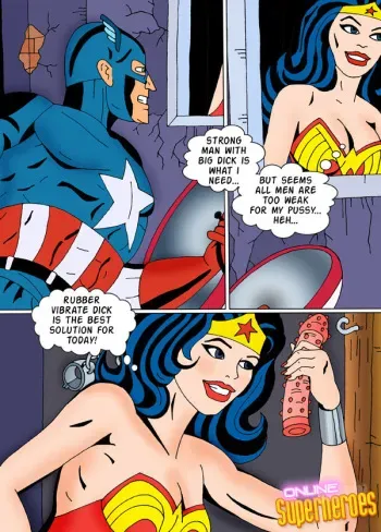 Wonder Woman And Captain America Comic manga cover