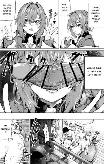 Ahegao Renshuu Ange manga cover