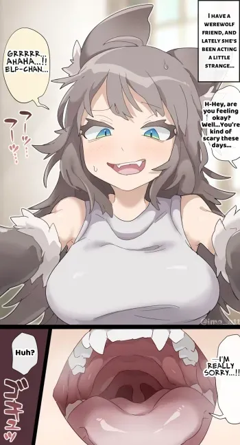 Wolf Woman SAME SIZE VORE manga cover