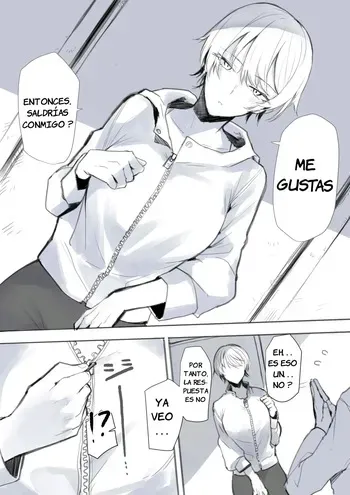 [Okyou] Onnanoko ga Ganbatte Kokuhaku Suru Manga｜Un Manga Sobre una Chica que Hace la Mejor Confesion que Ella Puede [Spanish] [JFairy Traslate] manga cover