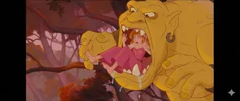Giselle gets eaten and digested by the Troll (Disney's Enchanted) [AI Generated] manga cover