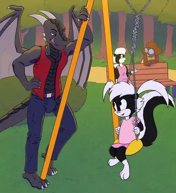 Garrett and the Skunk manga cover