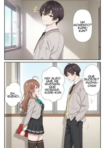 [Niihai doo] Itazura Zuki na Imouto no Saimin Anji de Bijin Shimai ga Dereru Dokoro ja Nakunaru Hanashi Zenpen｜Debido a la hipnosis de una hermana menor traviesa, las bellas hermanas pasan de ser cariñosas a algo mucho más intenso Parte 1 (Tokidoki Bosotto Russia-go de Dereru Tonari no Alya-san) {Spanish} {EbisuTraslade - ACATLLL} {AI Generated} manga cover