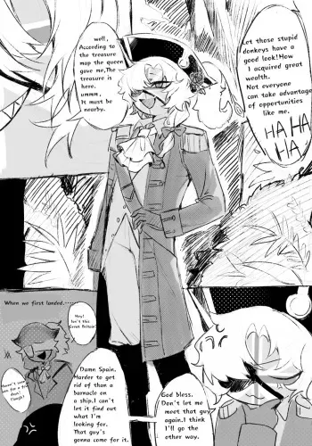 England stuck in Tentacle Hole manga cover