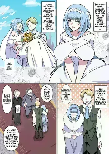 [Manzoku Suru Doumei (Takibuta Kyousuke)] The Married Princess's Large-Clit Door-to-Door Sales [English] (Edited AI Translation) manga cover