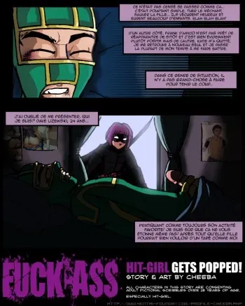 [Cheeba] Fuck Ass - Hit Girl Gets Popped (Kick-Ass) [French] [TetraHead] manga cover