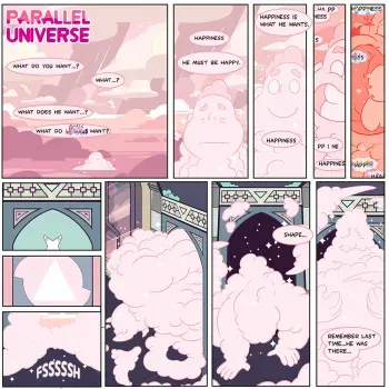 [blazingcheecks] parallel universe (Steven Universe) manga cover