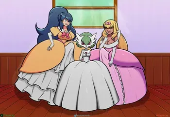 [Flechitas] Ashley and Dawn's Sexy Dress-up (Pokemon) manga cover