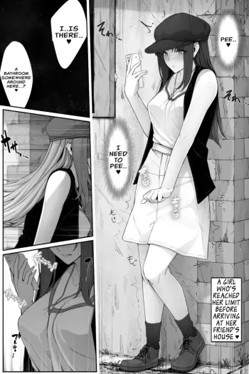 Girl Pees Outside While on the Phone manga cover