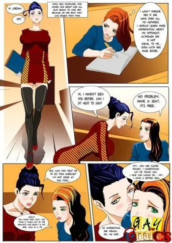 Redhead fucked by a shemale manga cover