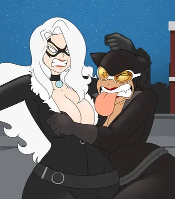[ComicalWeapon] Black Cat vs. Catwoman (+ Nami) manga cover